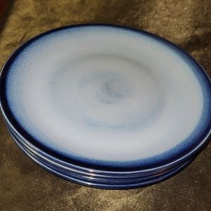 Sango Nova Blue 4934 (4) 7 3/4" Salad Plates